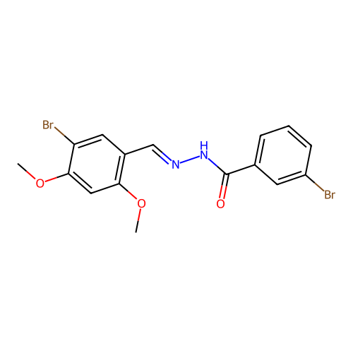 3-bromo-N'-(5-bromo-2,4-dimethoxybenzylidene)benzohydrazide structure