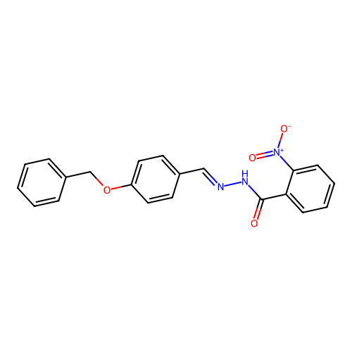 N'-[4-(benzyloxy)benzylidene]-2-nitrobenzohydrazide structure