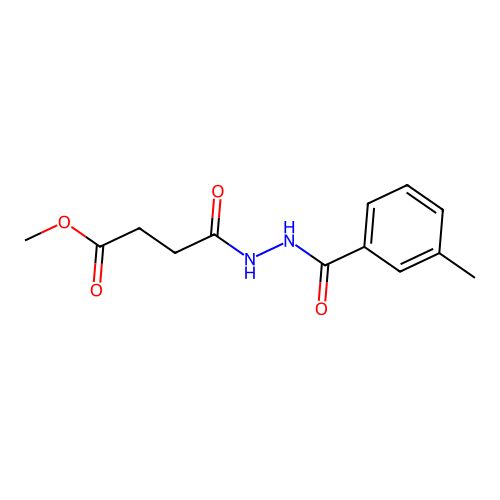 Methyl 4-[2-(3-methylbenzoyl)hydrazino]-4-oxobutanoate structure