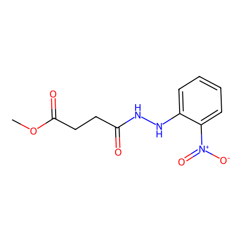 Methyl 4-[2-(2-nitrophenyl)hydrazinyl]-4-oxobutanoate structure