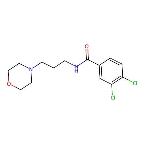 3,4-dichloro-N-[3-(morpholin-4-yl)propyl]benzamide structure