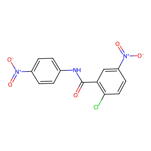 2-chloro-5-nitro-N-(4-nitrophenyl)benzamide structure
