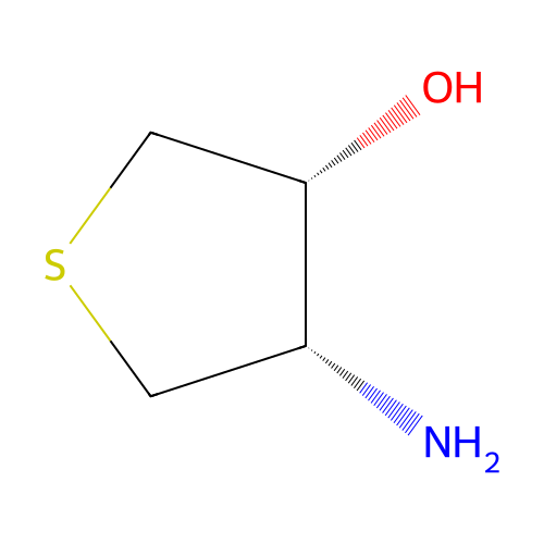(3R,4S)-4-aminothiolan-3-ol structure