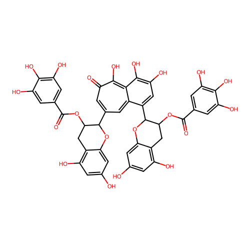 Theaflavin digallate [M+H]+ structure