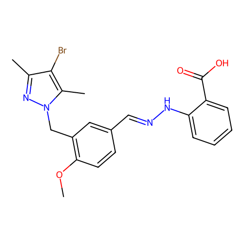 C21H21BrN4O3 structure