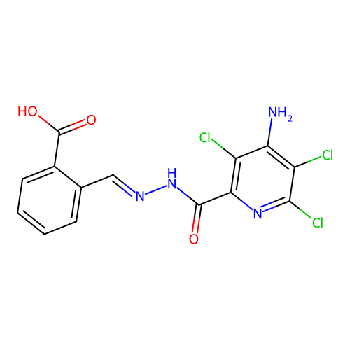 C14H9Cl3N4O3 structure