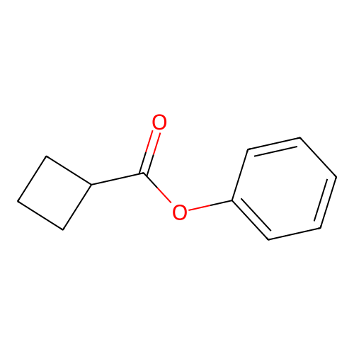 Phenyl cyclobutanecarboxylate structure