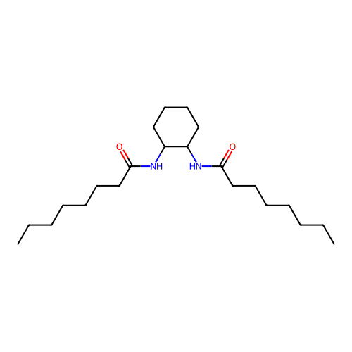 N,N'-(Cyclohexane-1,2-diyl)dioctanamide structure