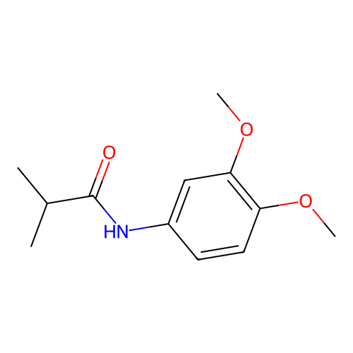 N-(3,4-dimethoxyphenyl)-2-methylpropanamide structure