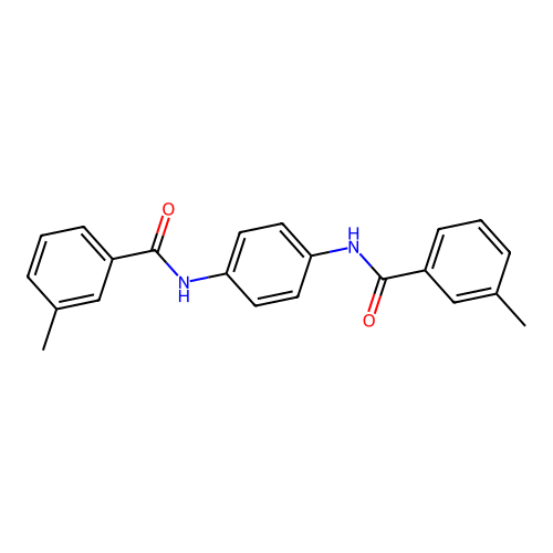 3-methyl-N-[4-[(3-methylbenzoyl)amino]phenyl]benzamide structure