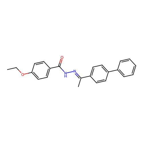 N'-[(1E)-1-(biphenyl-4-yl)ethylidene]-4-ethoxybenzohydrazide structure