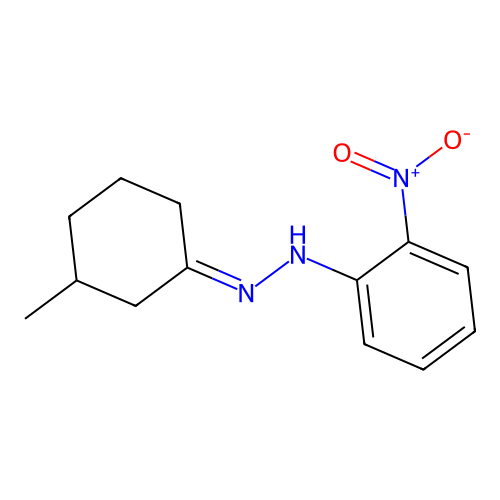 3-Methylcyclohexanone {2-nitrophenyl}hydrazone structure