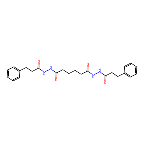 N'1,N'6-bis(3-phenylpropanoyl)hexanedihydrazide structure