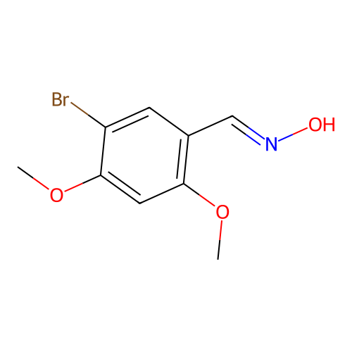 5-Bromo-2,4-dimethoxybenzaldehyde oxime structure