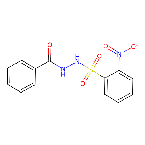 N'-(2-nitrophenyl)sulfonylbenzohydrazide structure