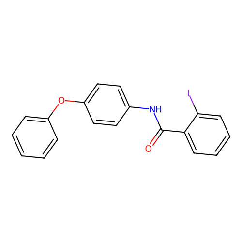 2-iodo-N-(4-phenoxyphenyl)benzamide structure