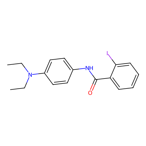 N-[4-(Diethylamino)phenyl]-2-iodobenzamide structure