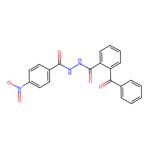 N'-[(4-nitrophenyl)carbonyl]-2-(phenylcarbonyl)benzohydrazide structure