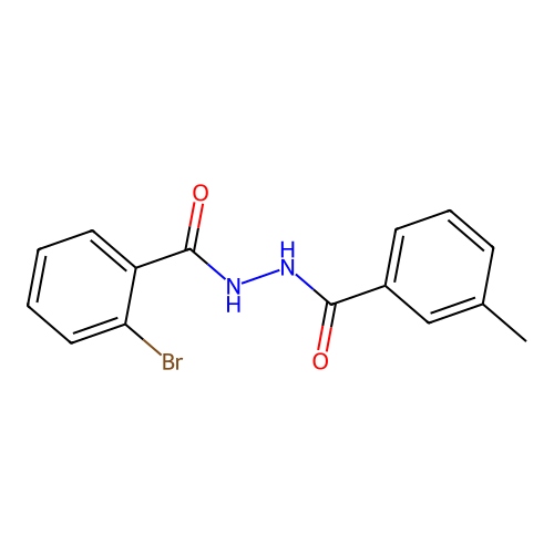 2-bromo-N'-(3-methylbenzoyl)benzohydrazide structure