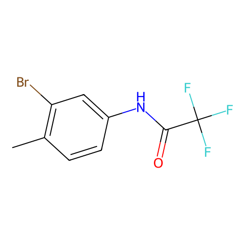 N-(3-bromo-4-methylphenyl)-2,2,2-trifluoroacetamide structure