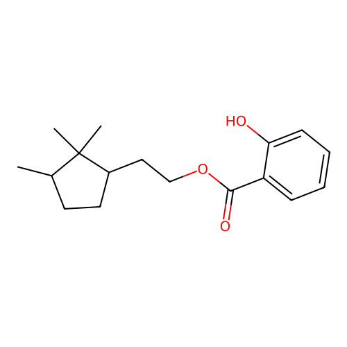 2-(2,2,3-Trimethylcyclopentyl)ethyl 2-hydroxybenzoate structure