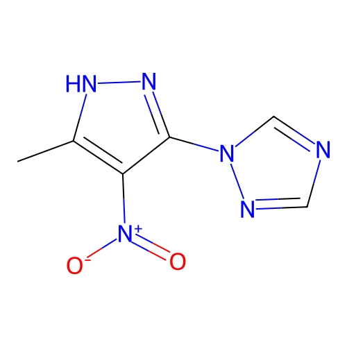1-(3-Methyl-4-nitro-1H-pyrazol-5-YL)-1H-1,2,4-triazole structure