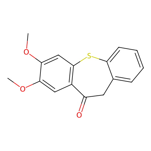 2,3-dimethoxy-6H-benzo[b][1]benzothiepin-5-one structure