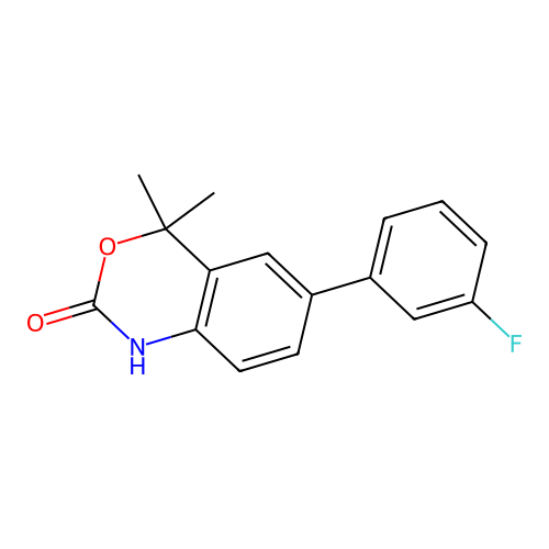 6-(3-Fluorophenyl)-4,4-dimethyl-1H-benzo[D][1,3]oxazin-2(4H)-one structure