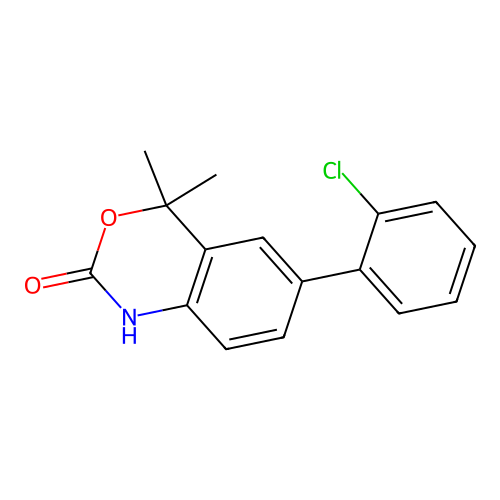 6-(2-Chlorophenyl)-4,4-dimethyl-1H-benzo[D][1,3]oxazin-2(4H)-one structure