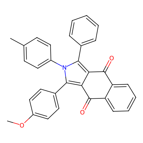 3-(4-Methoxyphenyl)-2-(4-methylphenyl)-1-phenylbenzo[f]isoindole-4,9-dione structure