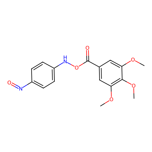 (1Z,4Z)-benzoquinone O1-(3,4,5-trimethoxybenzoyl) dioxime structure