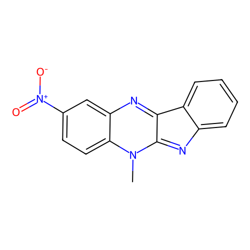 5-methyl-2-nitro-5H-indolo[2,3-b]quinoxaline structure