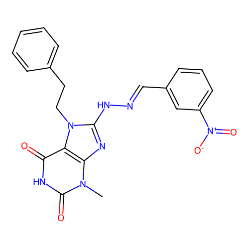 C21H19N7O4 structure
