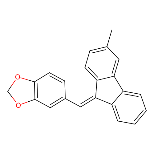 5-[(Z)-(3-methyl-9H-fluoren-9-ylidene)methyl]-1,3-benzodioxole structure