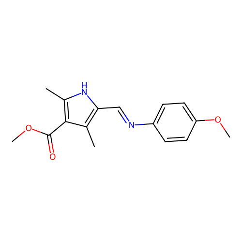 1H-Pyrrole-3-carboxylicacid,5-[[ imino]methyl]-2,4-dimethyl-,methylester structure