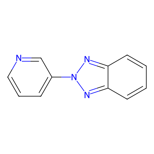 2-(pyridin-3-yl)-2H-benzotriazole structure