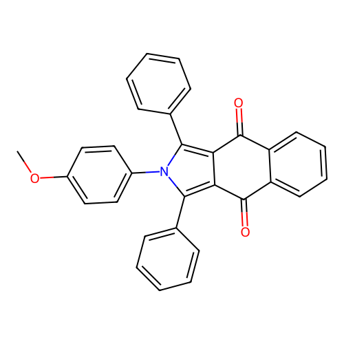 2-(4-methoxyphenyl)-1,3-diphenyl-2H-benzo[f]isoindole-4,9-dione structure