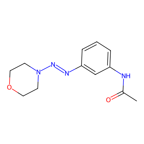 N-{3-[(E)-morpholin-4-yldiazenyl]phenyl}acetamide structure