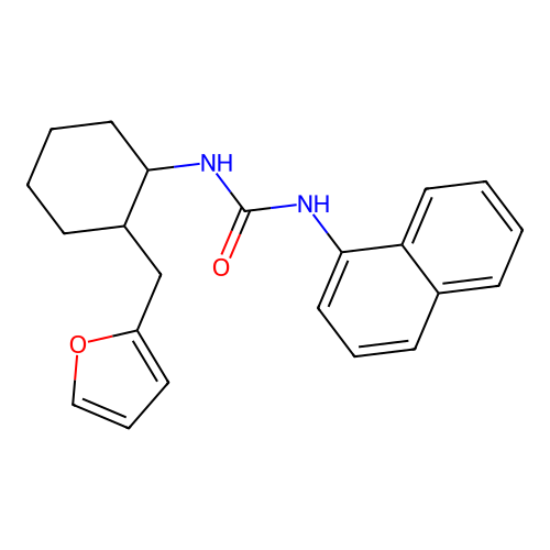 1-[2-(Furan-2-ylmethyl)cyclohexyl]-3-naphthalen-1-ylurea structure