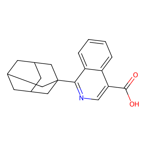 1-((3r,5r,7r)-Adamantan-1-yl)isoquinoline-4-carboxylic acid structure