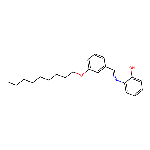 2-({(E)-[3-(nonyloxy)phenyl]methylidene}amino)phenol structure