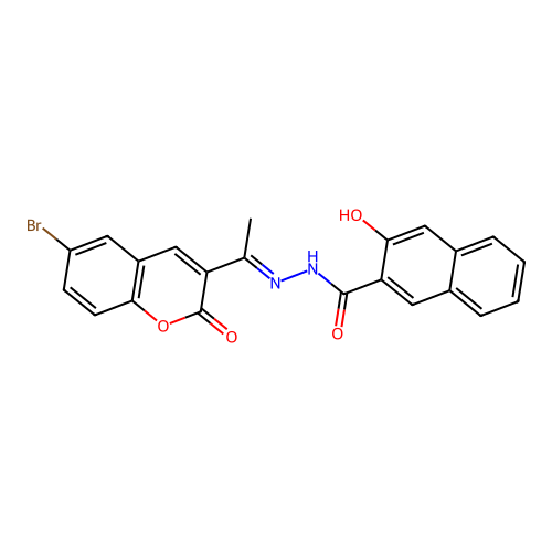 C22H15BrN2O4 structure