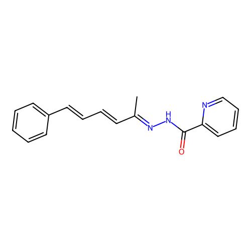 N'-[(2E,3E,5E)-6-phenylhexa-3,5-dien-2-ylidene]pyridine-2-carbohydrazide structure