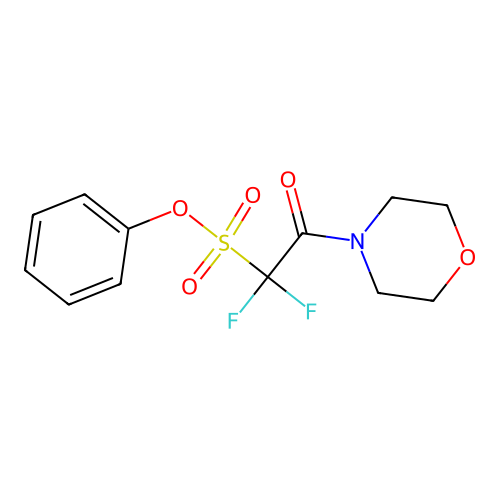 Phenyl 1,1-difluoro-2-(4-morpholinyl)-2-oxoethanesulfonate structure