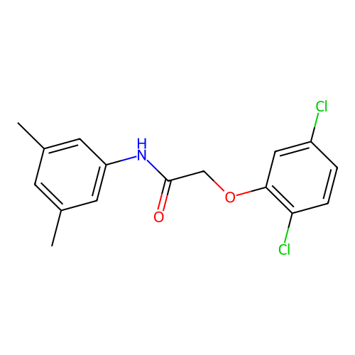 2-(2,5-dichlorophenoxy)-N-(3,5-dimethylphenyl)acetamide structure