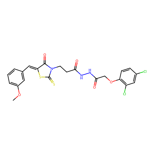 C22H19Cl2N3O5S2 structure