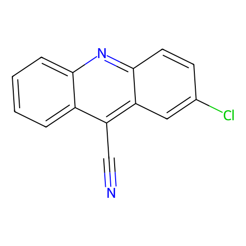 2-Chloroacridine-9-carbonitrile structure