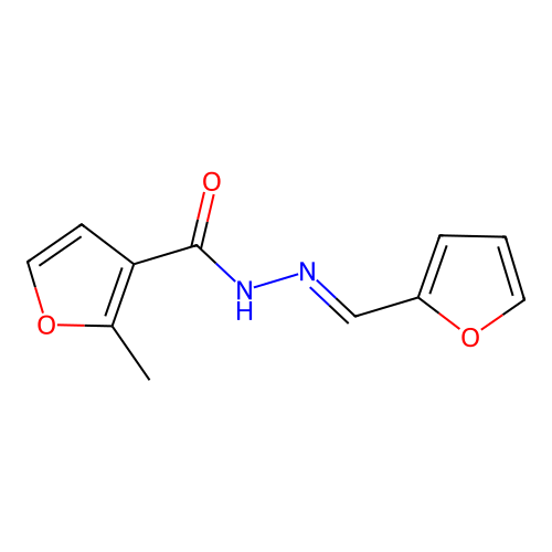 N-[(E)-furan-2-ylmethylideneamino]-2-methylfuran-3-carboxamide structure