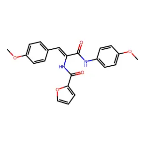 2-(Furan-2-ylformamido)-N,3-bis(4-methoxyphenyl)prop-2-enamide structure