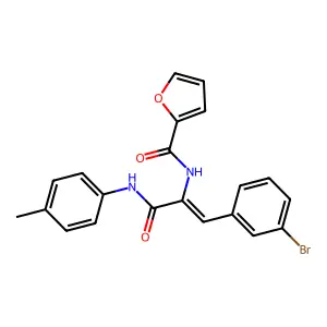 3-(3-Bromophenyl)-2-(furan-2-ylformamido)-N-(4-methylphenyl)prop-2-enamide structure